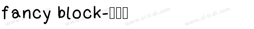 fancy block字体转换